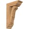 Ekena Millwork Balboa Traditional Smooth Bracket w/ Offset Brace, Western Red Cedar, 5 1/2"W x 14"D x 22"H BKT0604X14X22BOA01SWR - alternate 1